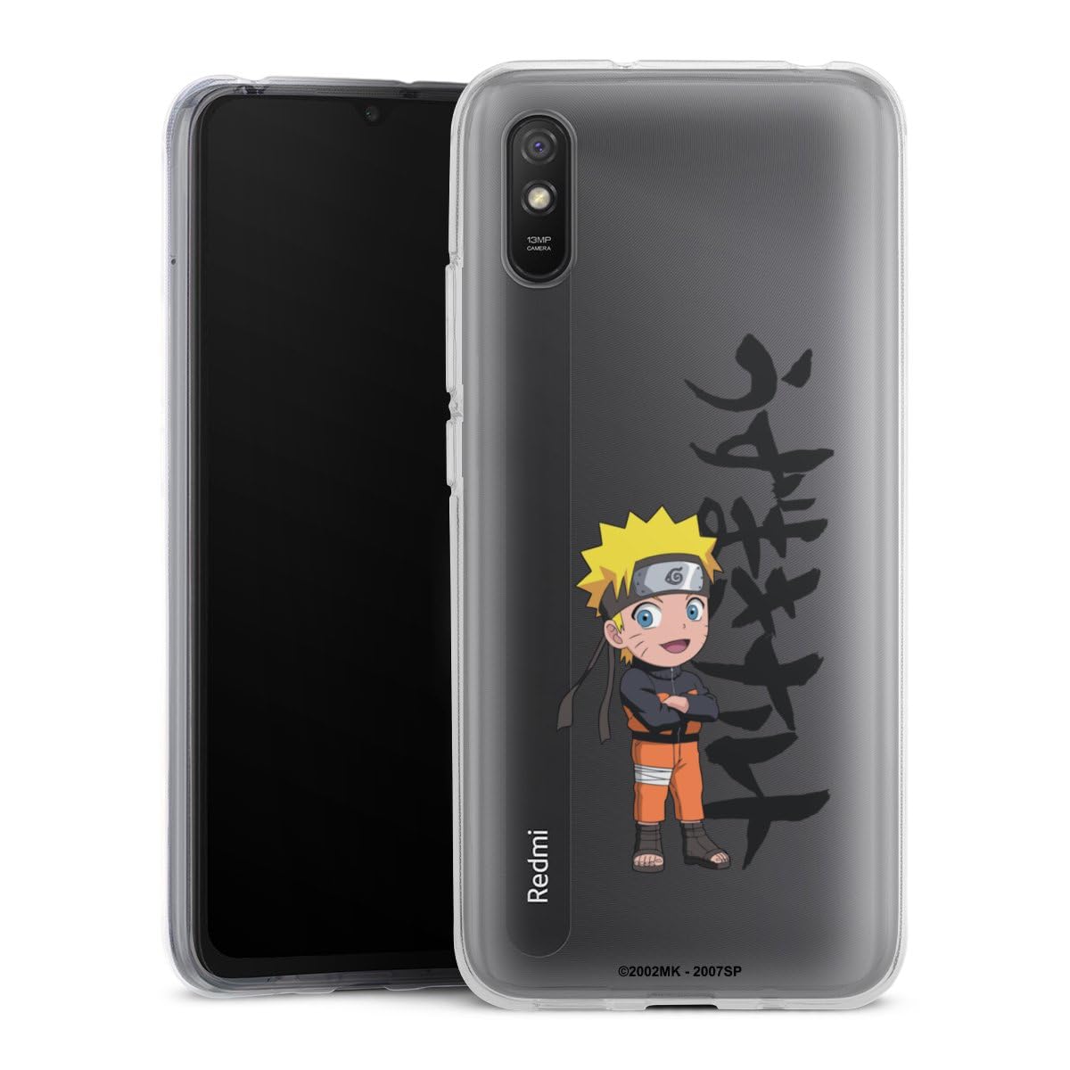 Custodia di silicone compatibile con Xiaomi Redmi Note 9s Custodia trasparente Cover per smartphone trasparente Naruto Shippuden Prodotto ufficiale su