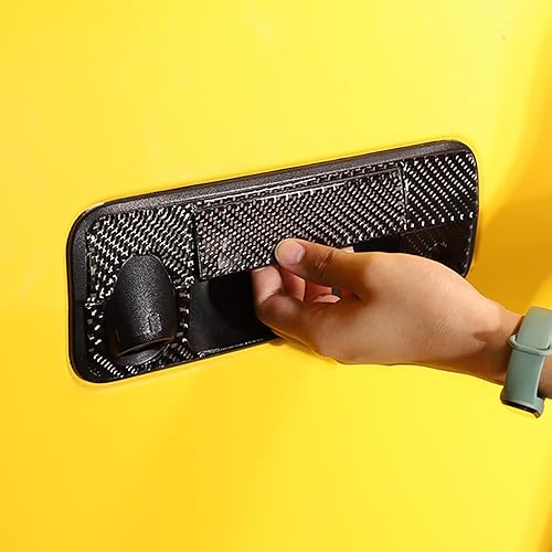 Miniatura 4 de Adhesivo de mango exterior de fibra de carbono suave para Toyota Tundra 2007 2008 2009 2010 2011 2012 2013 accesorios de coche (fibra de carbono)