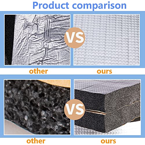 Tsurpcao GT5 Heat Sound Deadening Insulation Mat-394Mil 16.36Sqft Car Sound Deadening Mat,Automobile Insulation Sound Deadener thumb #6
