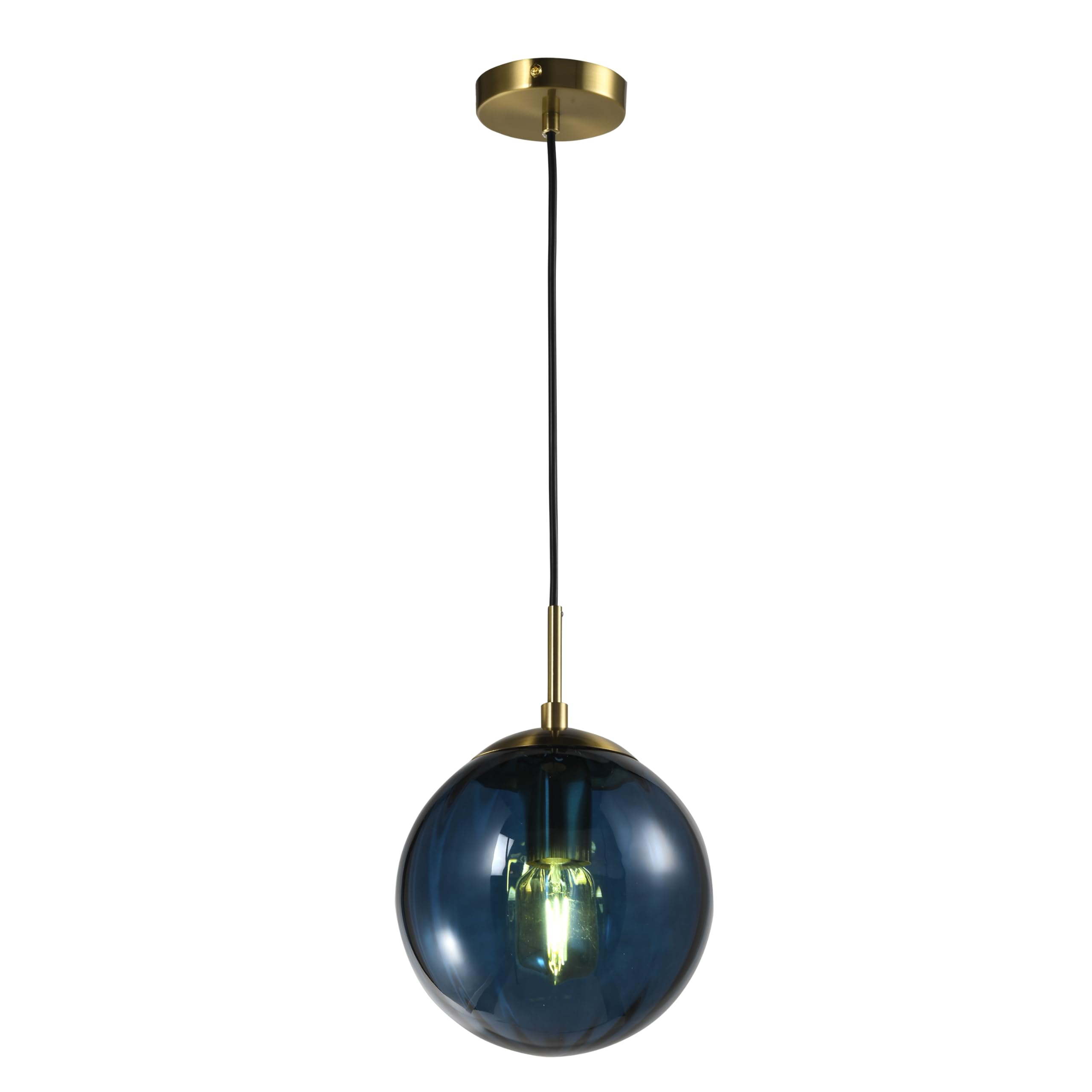 Modern T45 Pendant Light Green Amber Blue And Smokey Grey Fitting Living Room Ceiling Lights Industrial Vintage Ceiling Lights Size 20cm Fixture for Dining Room Hallway Entryway And Kitchen Island