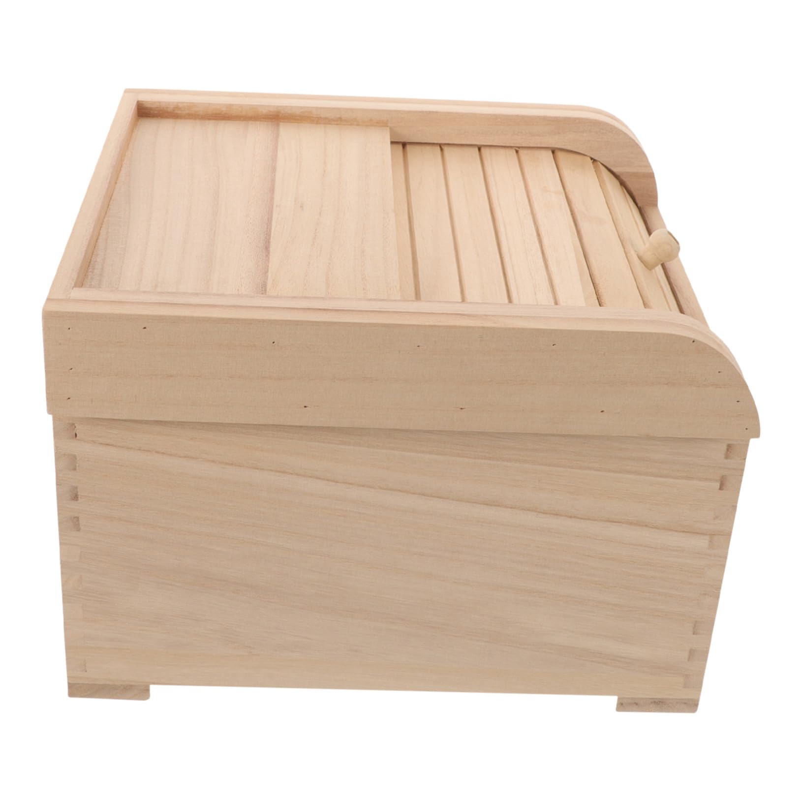 Boîte de Rangement à Riz en Bois Massif 5kg, Hermétique