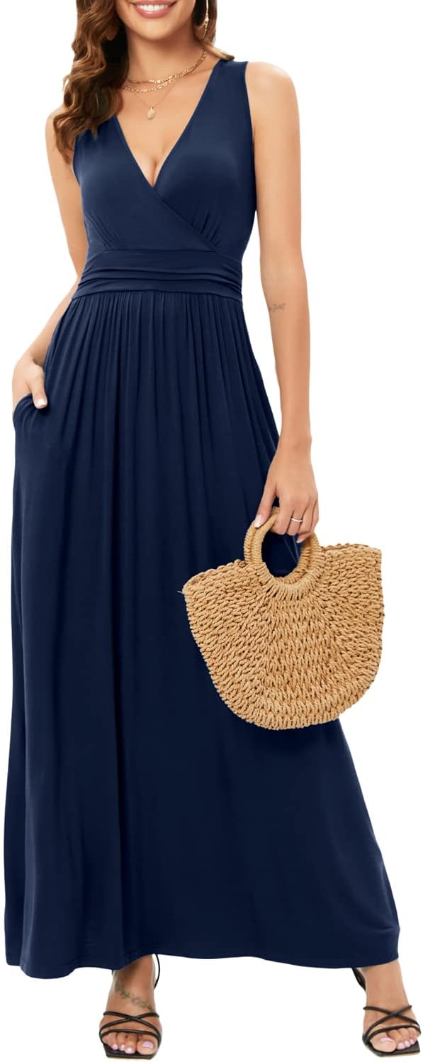 Floral Wrap Maxi Dress with Pockets for Women Nigeria Ubuy