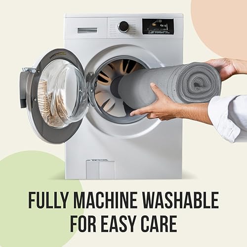 Miniatura 5 de ITSOFT - Tapete de baño de espuma viscoelástica, antideslizante, absorbente, muy acogedor de terciopelo, lavable en lavadora, 31 x 20 pulgadas,