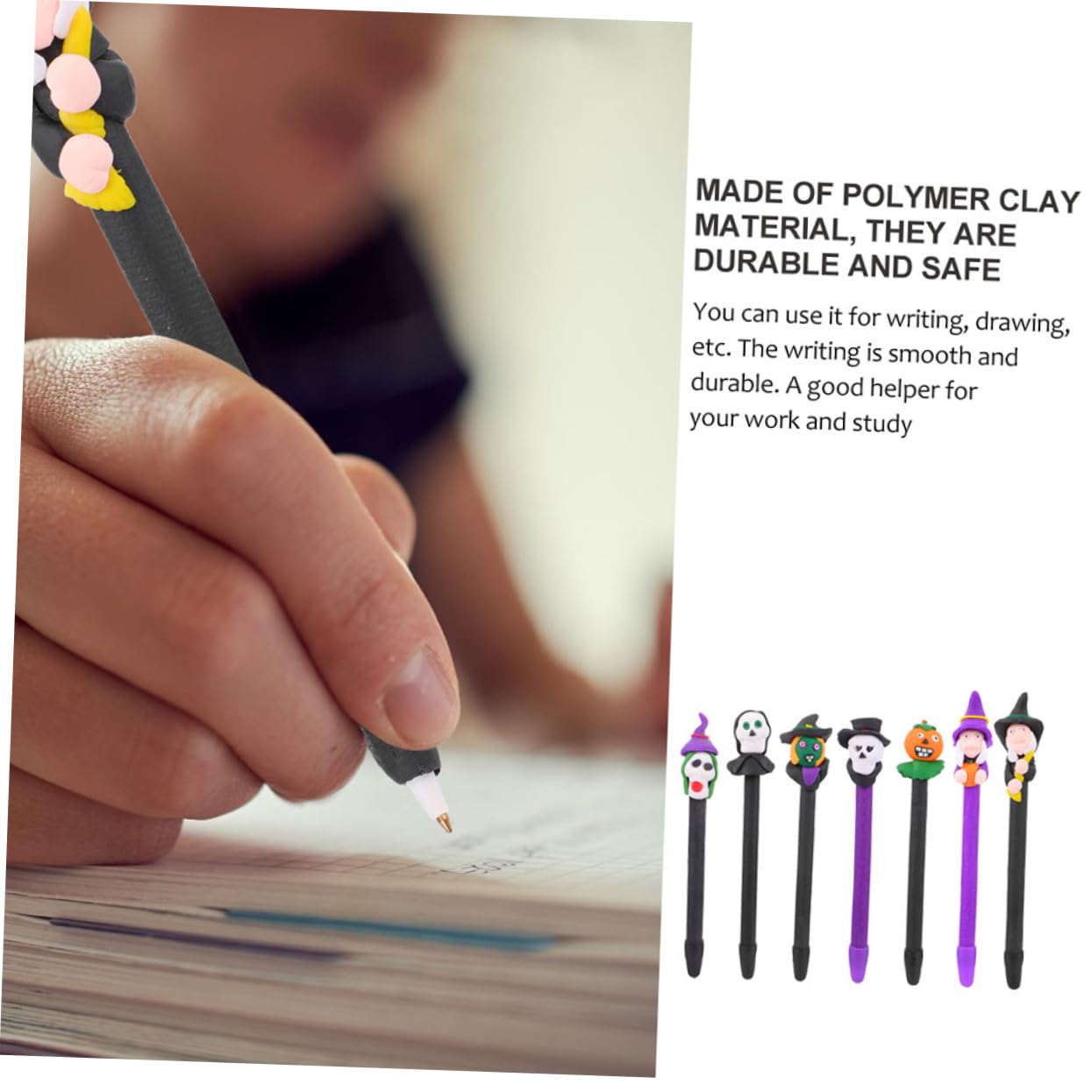 SHINEOFI 36pièces Stylos Bille Halloween Créatifs De Stylos De Scolarité Multi-fonctions Couleurs Aléatoires Pour Fêtes Et Écriture