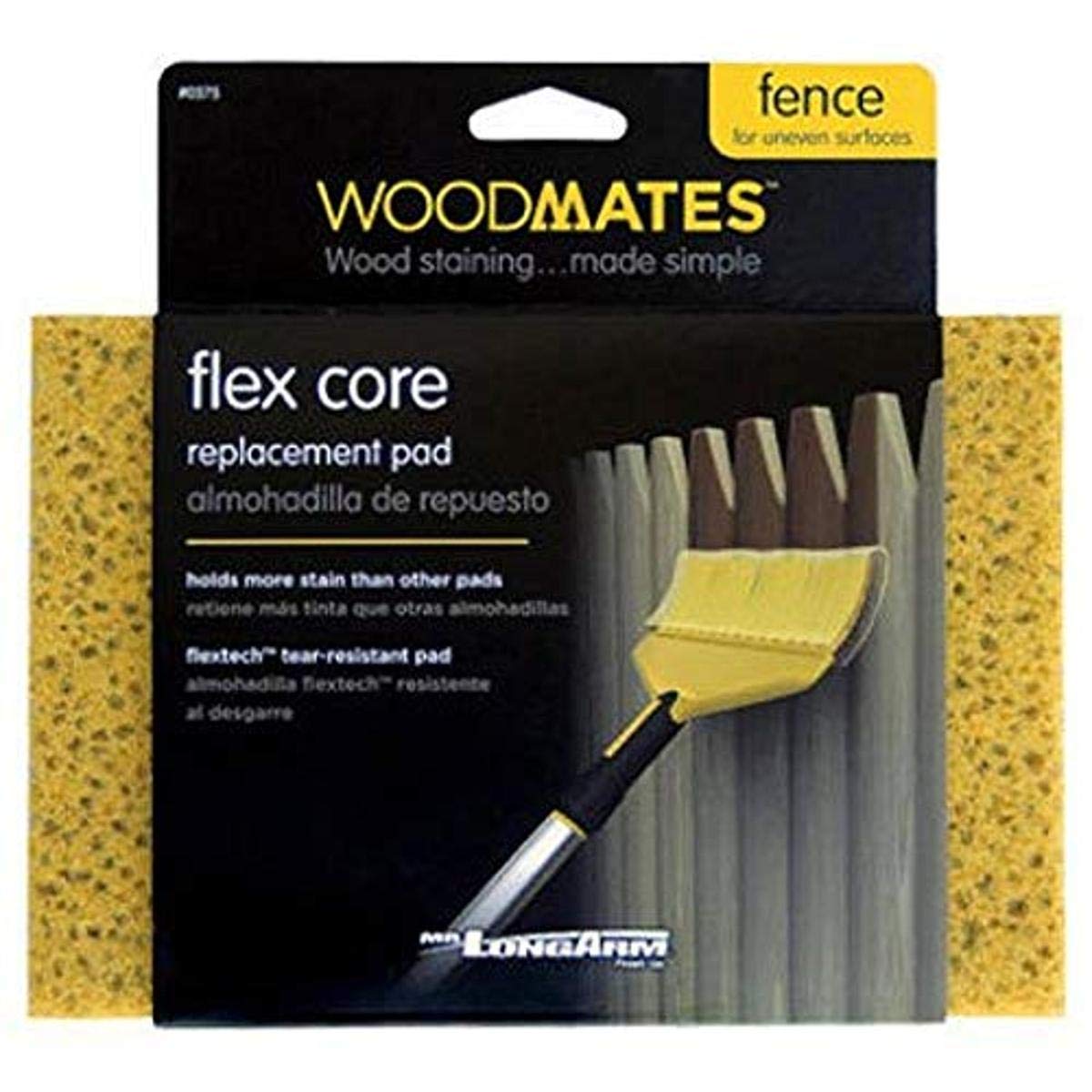 Mr. LongArm 0375 Woodmates Flex Core Stain Applicator Replacement Pad