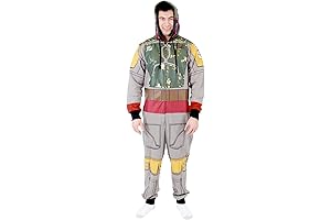 Men's Boba Fett Costume Onesie for Adults