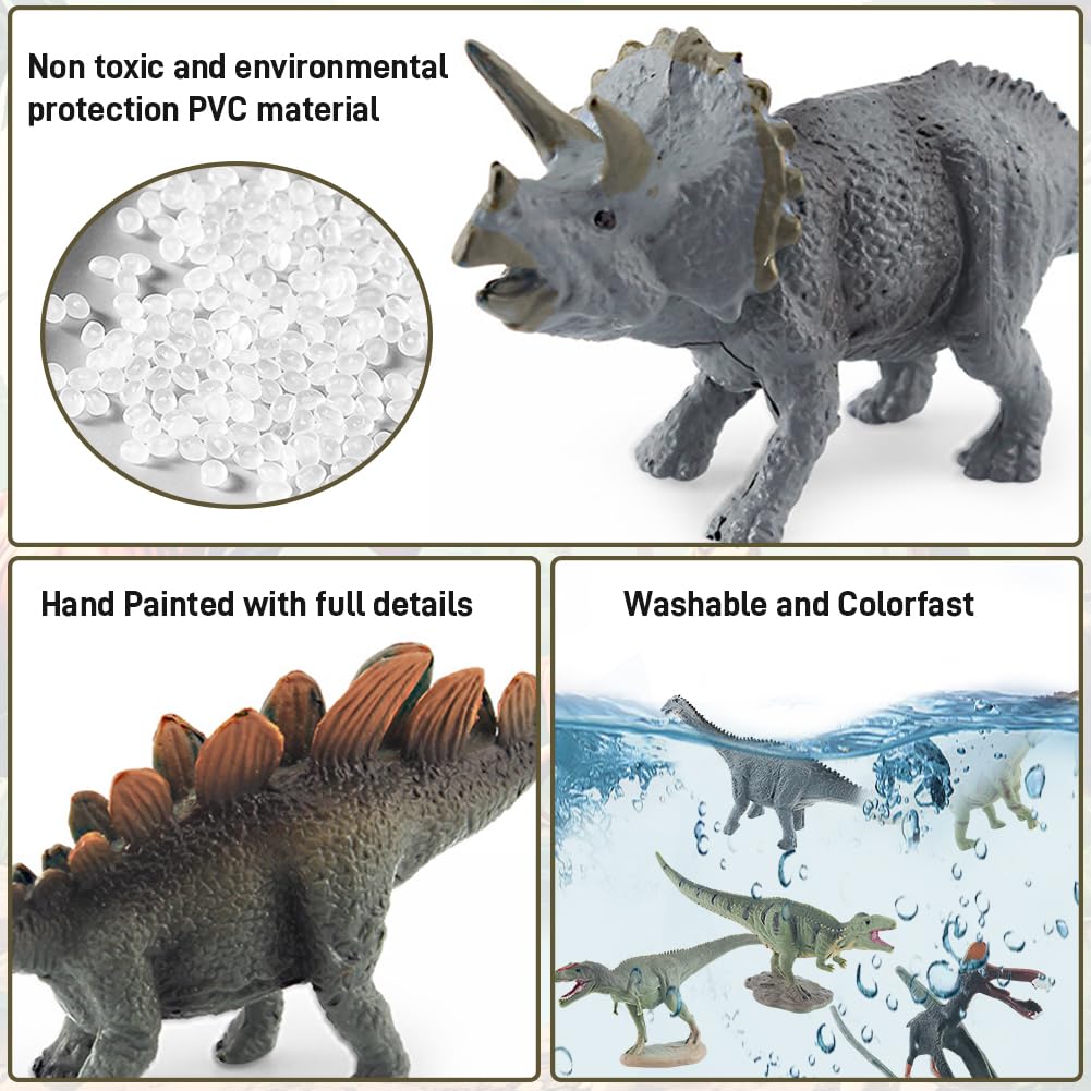 MIFKLMV Dinosaur Toys, 12 Pcs Dinosaurs Figure Set, Dinosaur Figurines Dino Toy Sets - Image 3