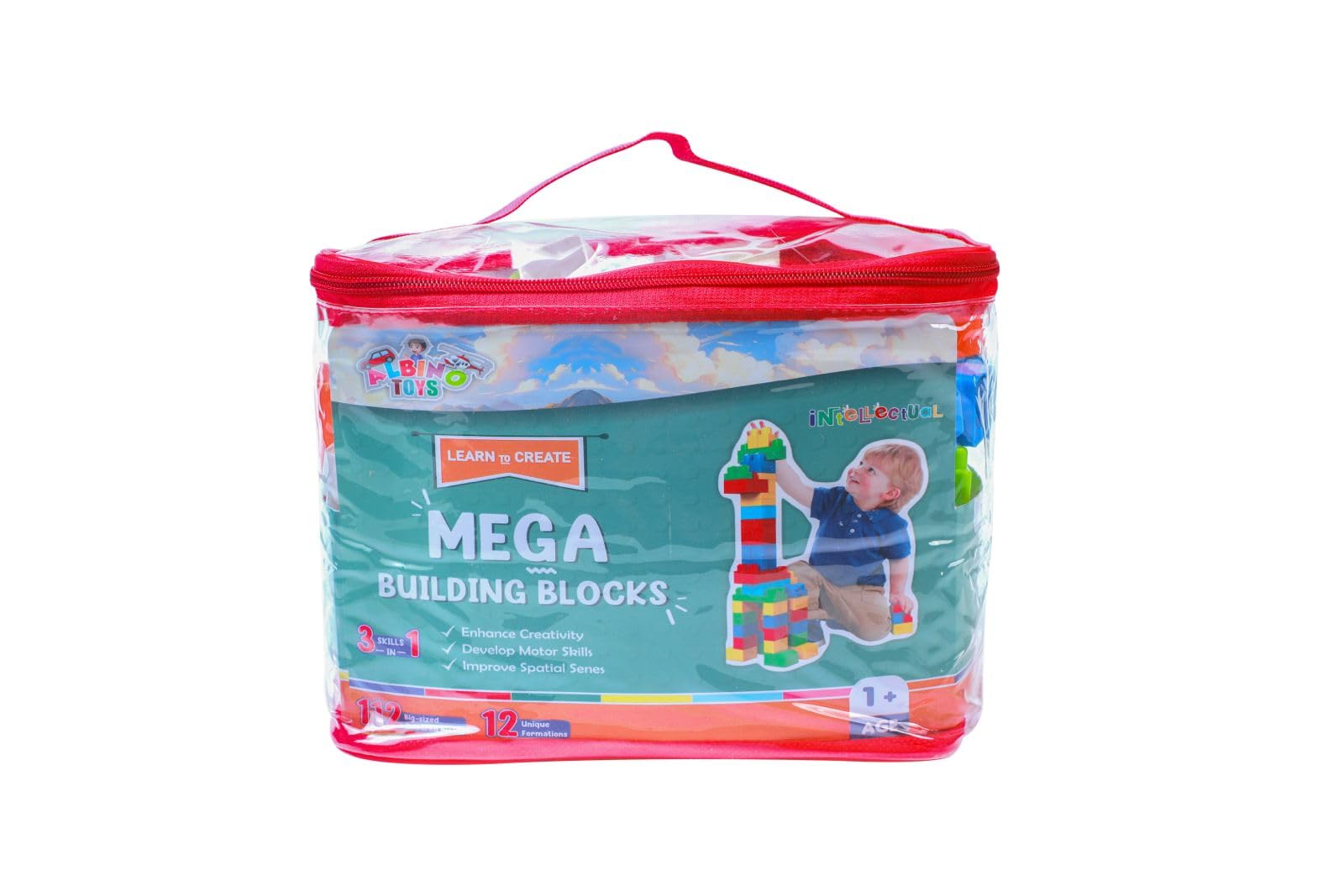 ALBINO TOYS Intellectual Fashionable Kids Building Toys – Creative Construction Set for Developing Skills and Imagination