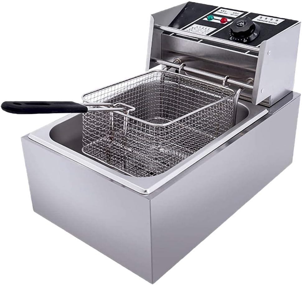 YSLGL Stainless New Shipping Free Shipping Steel Single Cylinder Very popular Fryer 2500W with 6L Adjus