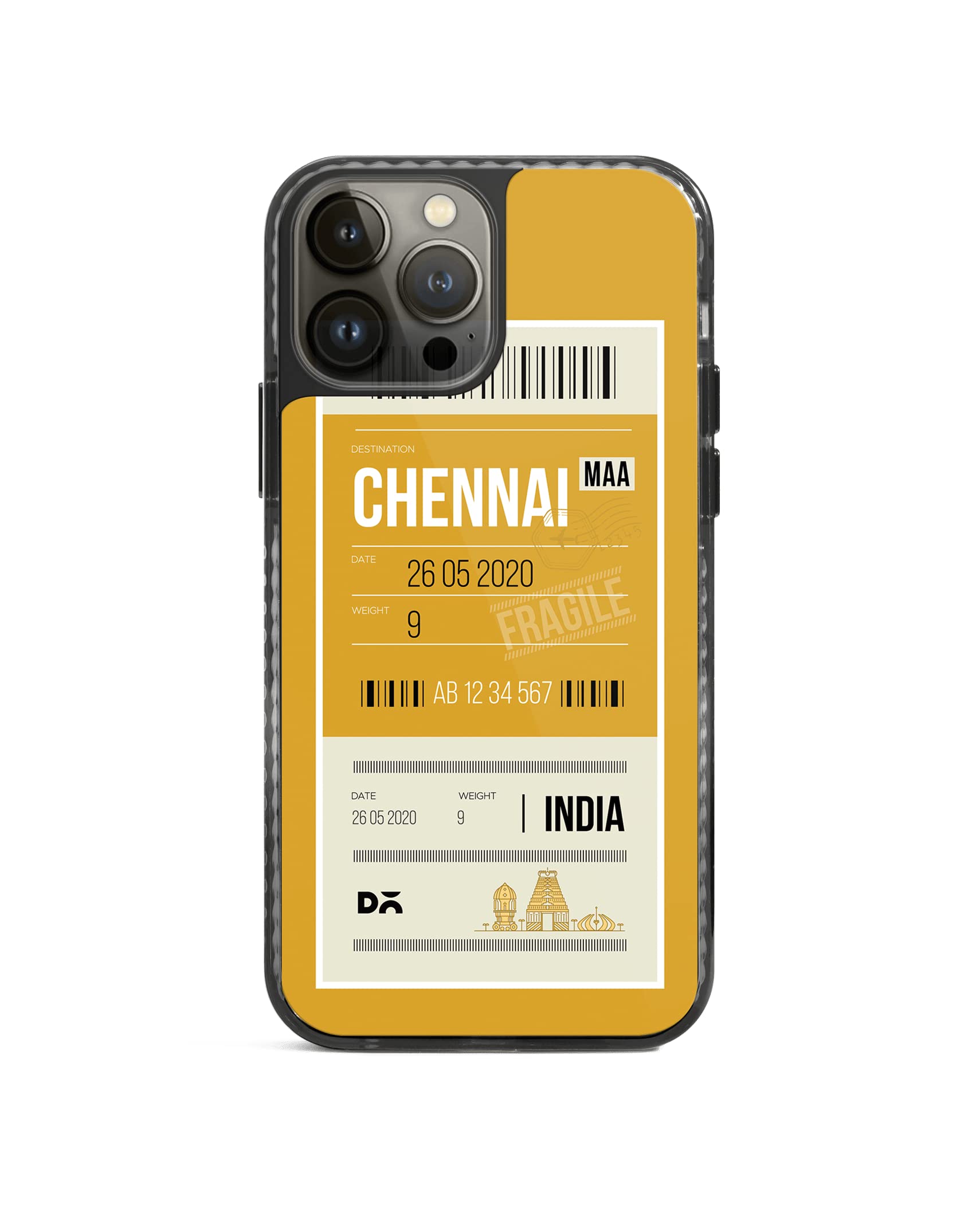DailyObjects Mobile Phone Case for iPhone 14 Pro Max Printed Chennai City Tag Stride 2.0 Stride 2.0 Slim Back Cover | Designer Matte Finish | Hard Ultra Protective & Anti Shock