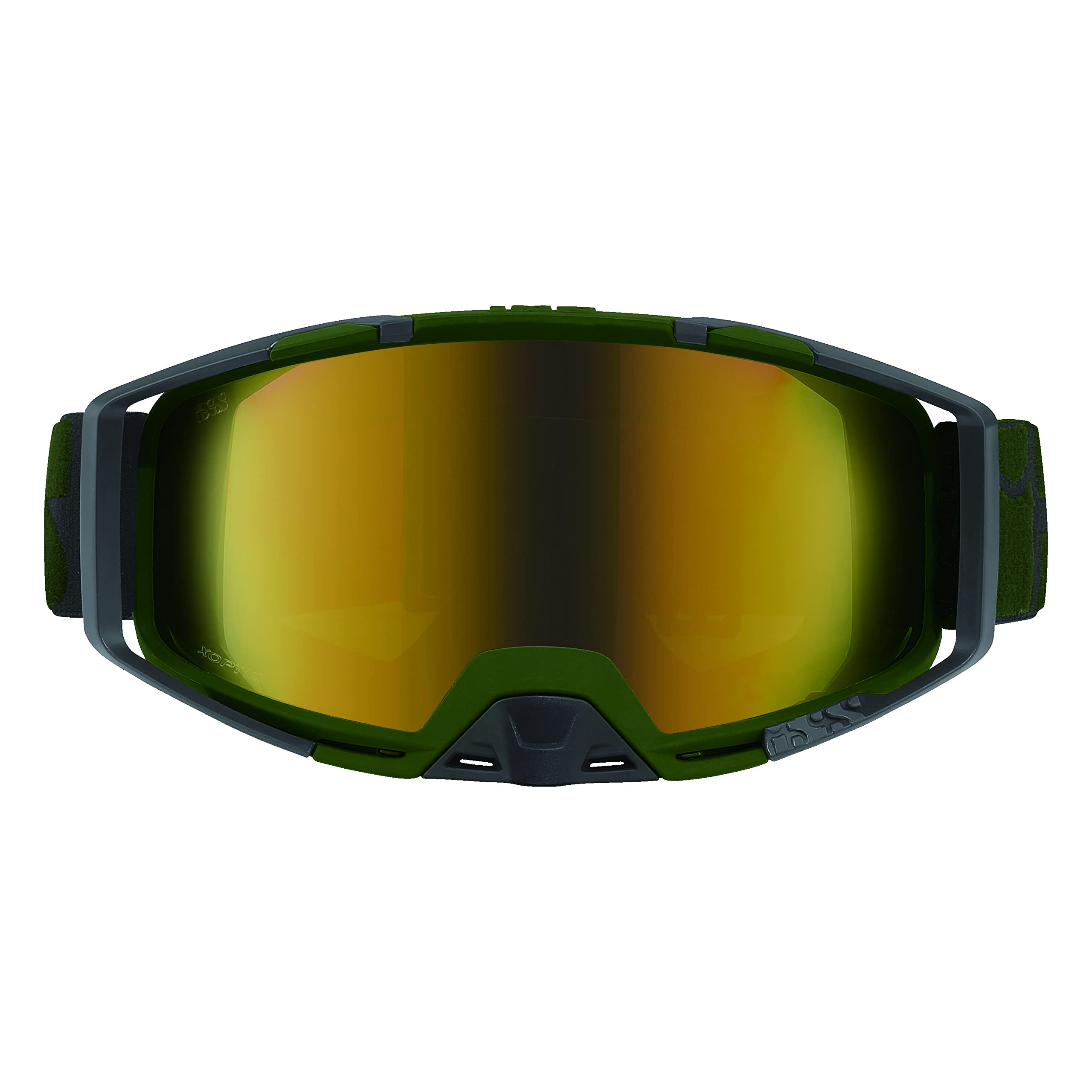 iXS Motocross Brille Trigger Goggle Mirror, Olive, 469-510-9020