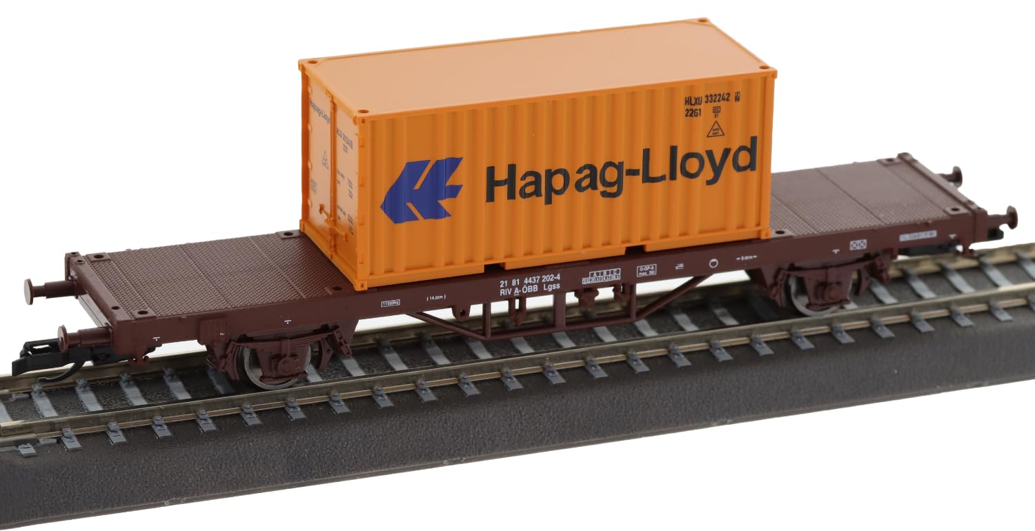 Tillig 17485 TT Containertragwagen Lgs mit einem 20' Container, ÖBB, Ep.VI