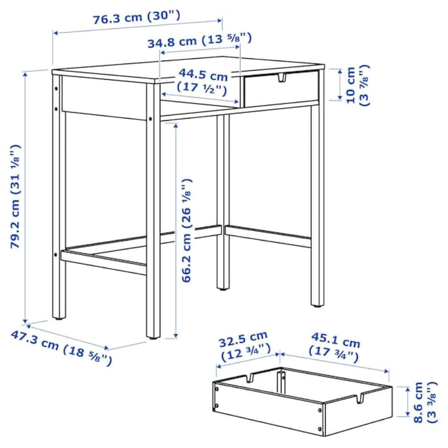 Amazon｜IKEA Nordkisa ドレッシングテーブル バンブー 204.394