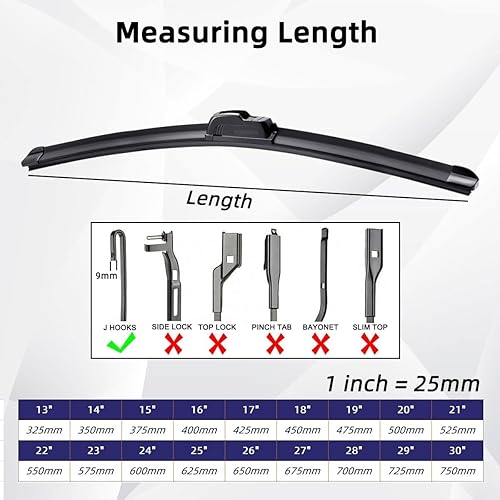 Miniatura 2 de Escobillas de limpiaparabrisas delantero compatibles con Hyundai Grandeur Azera TG 2006-2011, limpiaparabrisas y ventanas, cepillos de lluvia de 24