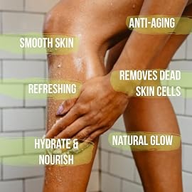 Organic Pink Watermelon Body Scrub, Pure Natural Gentle Exfoliator For Smooth & Soft Skin, Best Shower Exfoliating Salt Skincare Scrub, Hydrating & Moisturizing Face Foot Hands, Great Gift for Women