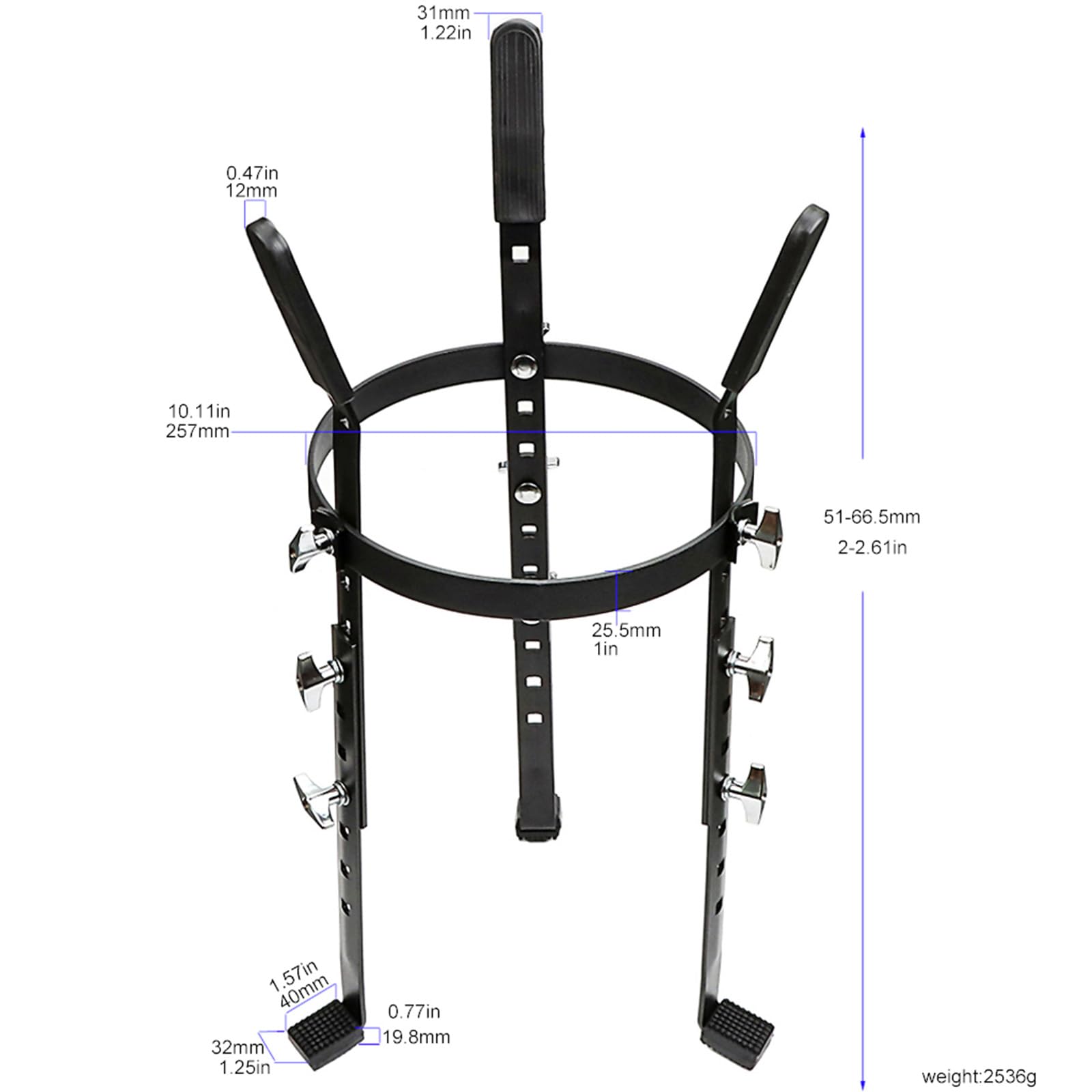 Supporto per batteria per spettacoli percussionisti e appassionati musica Supporto africano con base africana stabile in metallo