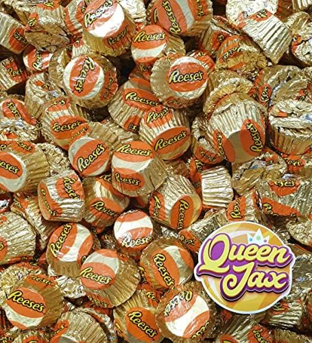 Mini Peanut Butter Cups - 4 Pound Bag - Bulk Chocolate - Individually Wrapped Chocolates - Queen Jax - Peanut Butter Cups Mini - Miniature PB cups