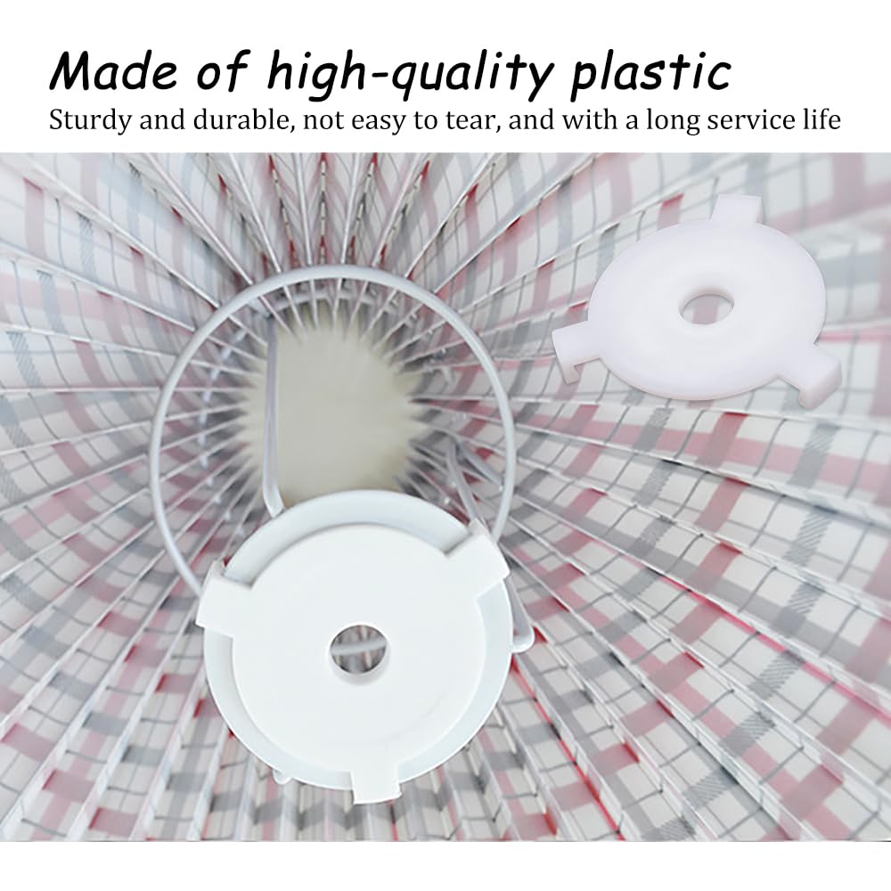 SaiDian 20Pcs Lamp Shade Adapter Kit E27 to E26 & E27 to E10 Converters Plastic Lampshade Reducing Rings Saddle Socket Rings Easy-to-Install for Seamless Lamp Accessory Integration