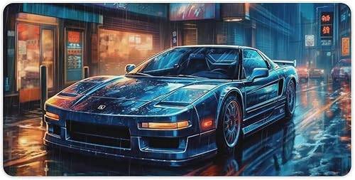 PUZOU NSX - Alfombrillas de escritorio japonesas para decoración de escritorio, alfombrilla de mouse para computadora, artículos esenciales para el