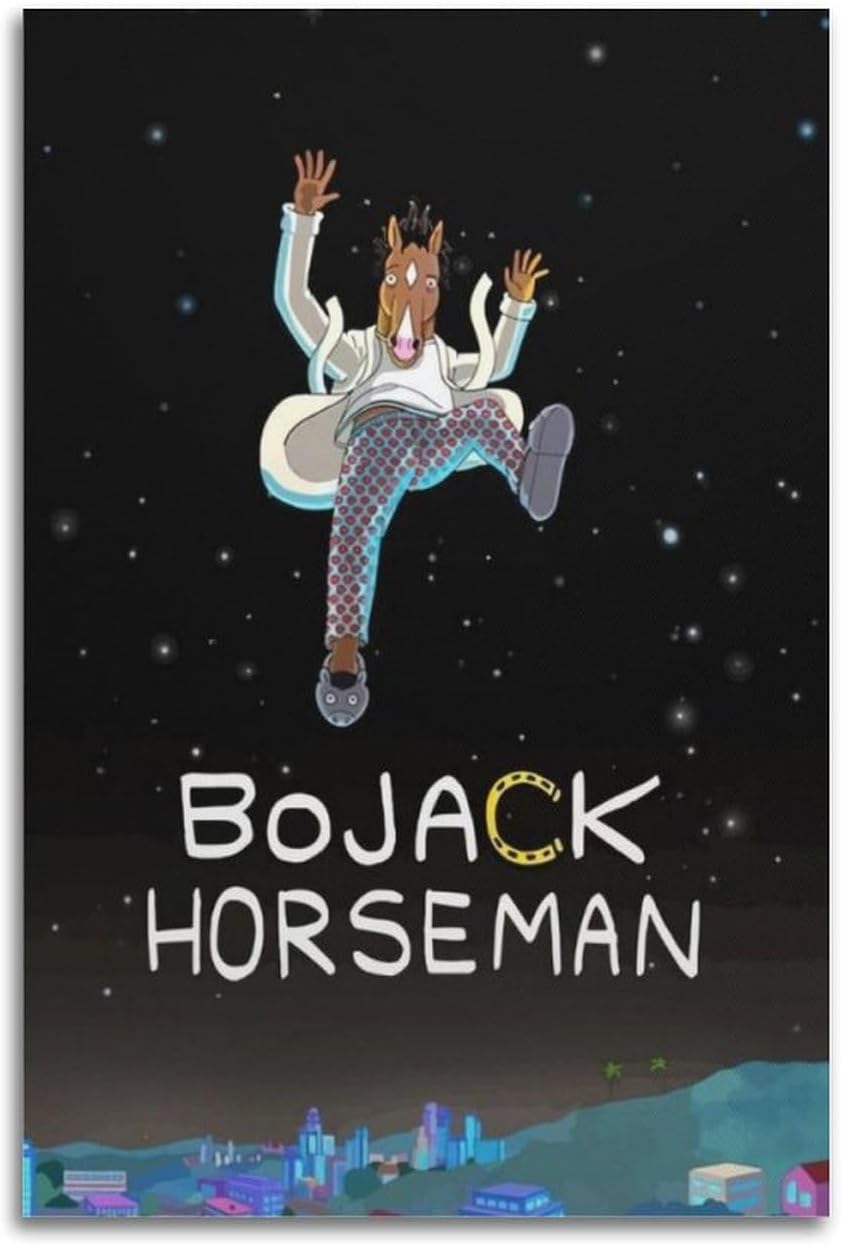 ZIEYDBEYDF TV Show Bojack Horseman Poster Poster Decorative Painting Canvas Wall Posters And Art Picture Print Modern Family Bedroom Decor Posters 12x18inch(30x45cm)