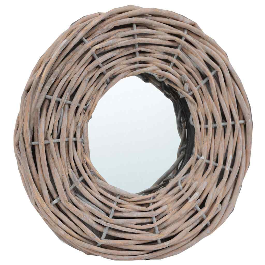 3 specchi da parete da 15 cm con cornice in vero trattato