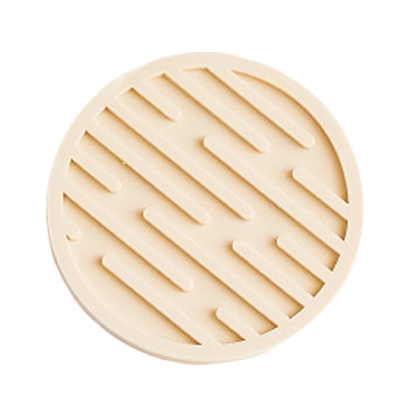 1pc 3.9 Inch Silicone Coaster Round Heat Resistant Rubber Tea Cup Mat Drink Coffee Mug Glass Beverage Holder Pad Tabletop Protection(D)