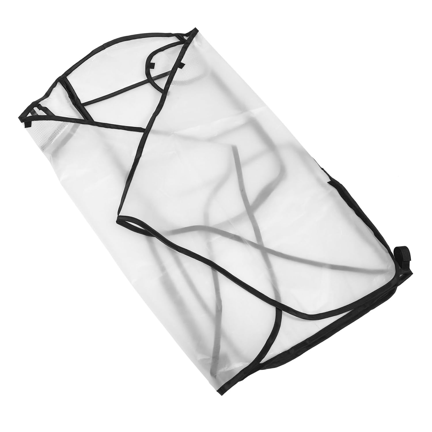 Stroller Rain Cover Windproof Dustproof Clear EVA Protective Shield with Hoop Straps for All-Weather Travel and Outdoor Use