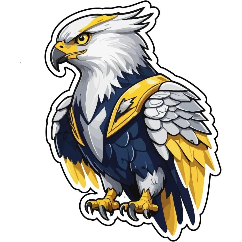 Armor Style Eagle Sticker Decorative Decal for Car Laptop Accessories