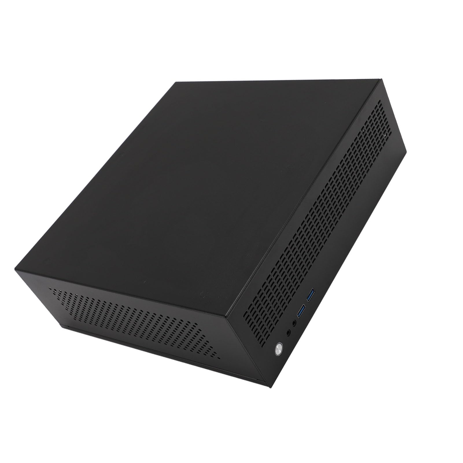Bewinner Caja Portátil Delgada para PC Micro ATX Mini ITX, Compatible con Placas Base MATX de 245 X 245 Mm, USB 3.0, Panel de Acero para una Disipación Eficiente del Calor, GPU de 180 Mm, Enfriador