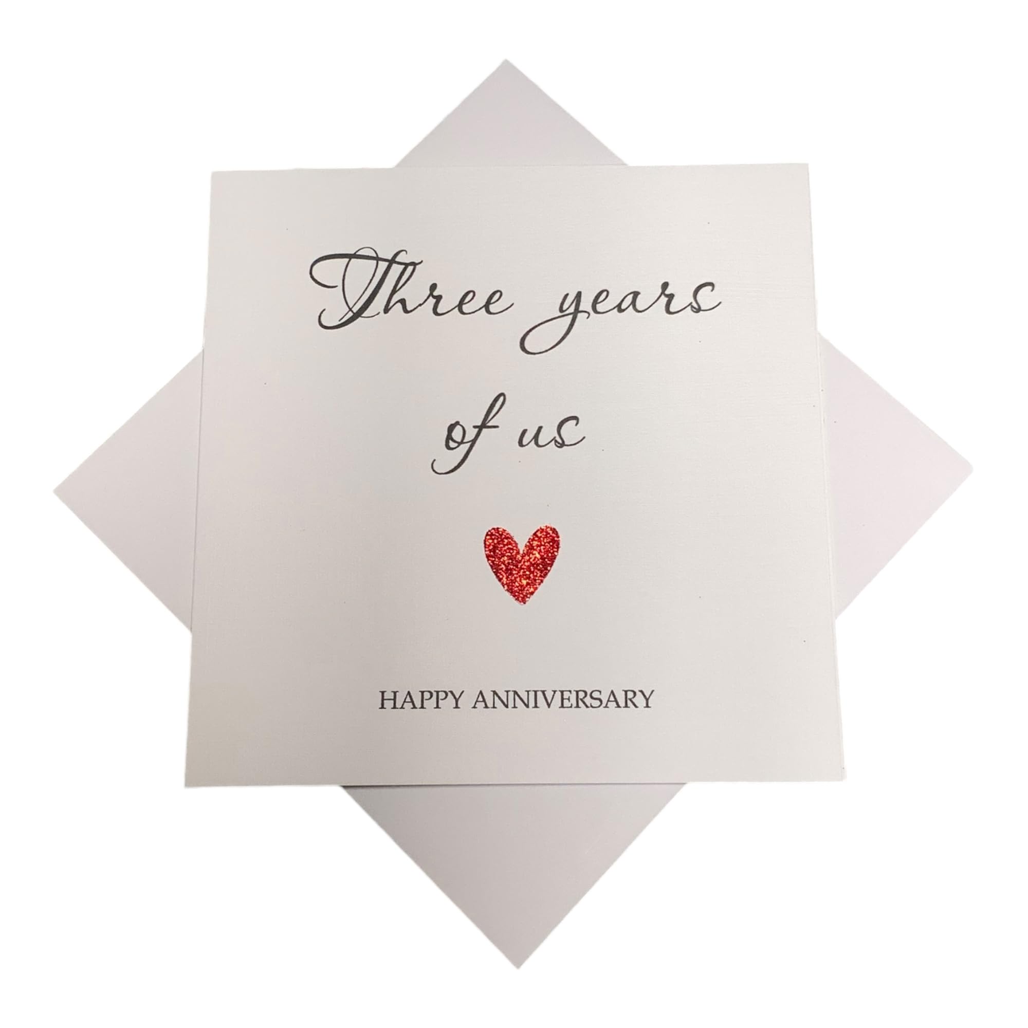 3rd Wedding Anniversary Card Personalised Leather 3 Years – US 3