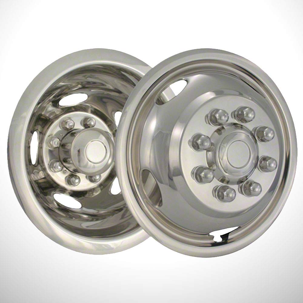 Elite Auto Chrome Polished 5 Hole 17' Steel Wheel Simulators fit for Ram 3500 2003-18