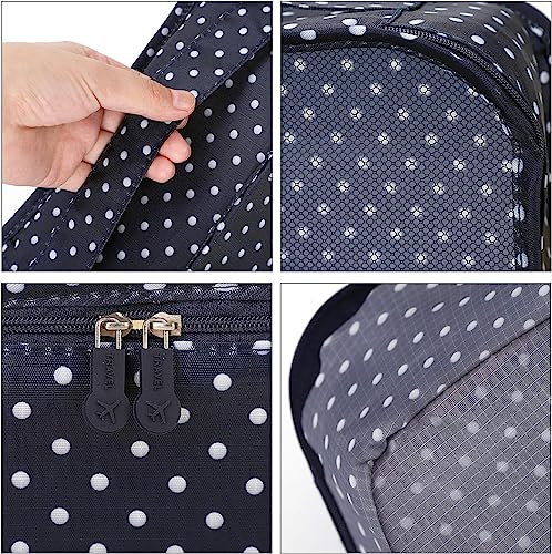 Image of Nightstar 6 Pcs Foldable Luggage and Laundry Bag Pouch Waterproof Travel Toiletry Organizer Garment Storage Bag Portable Packing Cubes (1 Pc)(Navy Blue)