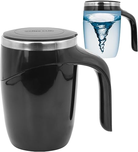 Taza autoagitadora Taza de café eléctrica magnética automática, taza giratoria para mezclar, para remover oficina, cocina, viajes, hogar, café, té,