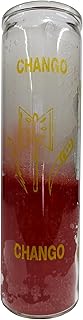 Chango White/Red Pillar Candle