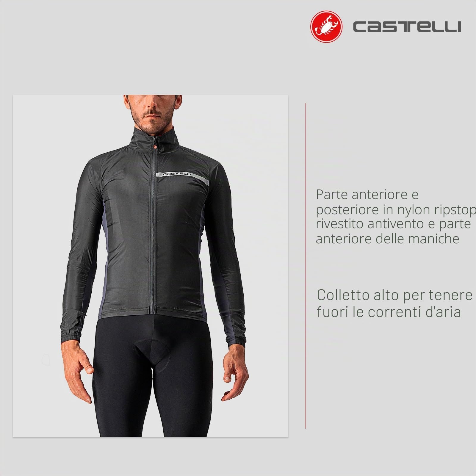 CASTELLI Men's Squadra Stretch Jacket Jacket (pack of 1)