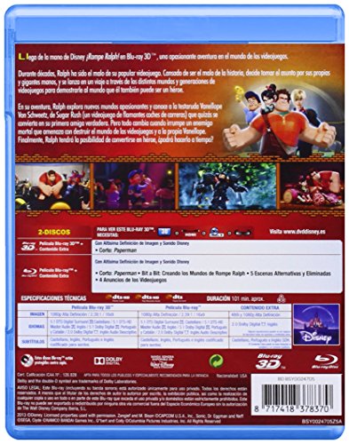 ¡Rompe Ralph! (Blu-ray 3D)