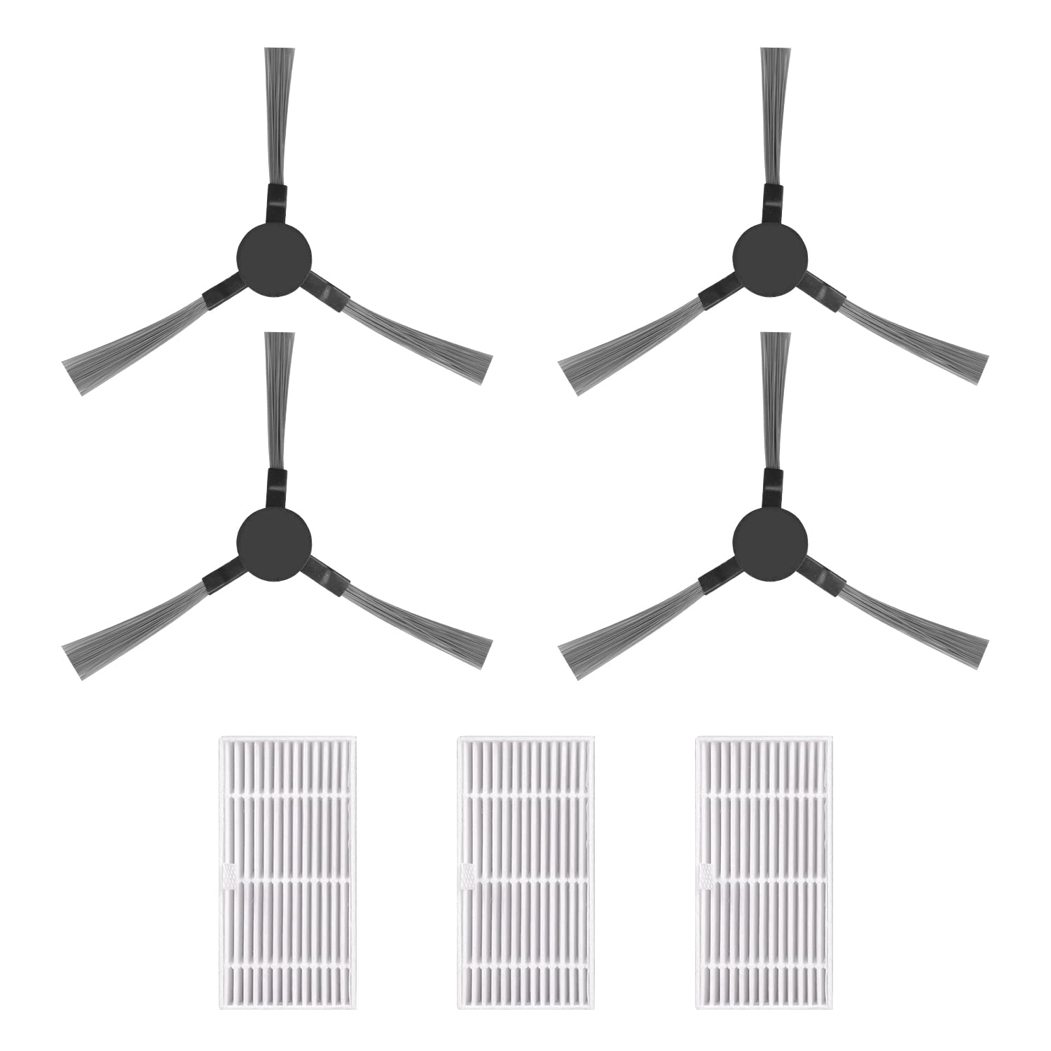 Robot Vacuum Cleaner, Robot Vacuum Cleaner Side Brush (Pack of 2) and Filter (Pack of 3) Compatible for G20