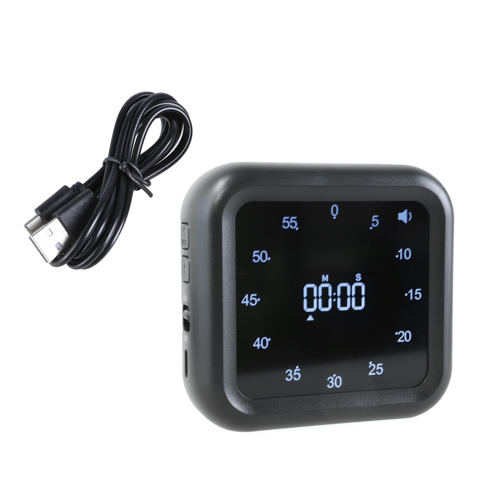 Buxuaaaa Black Easy To Use Visual Timers With Silents, Large Display For Cooking, Learning, And Fitness Goal Countdown Timers