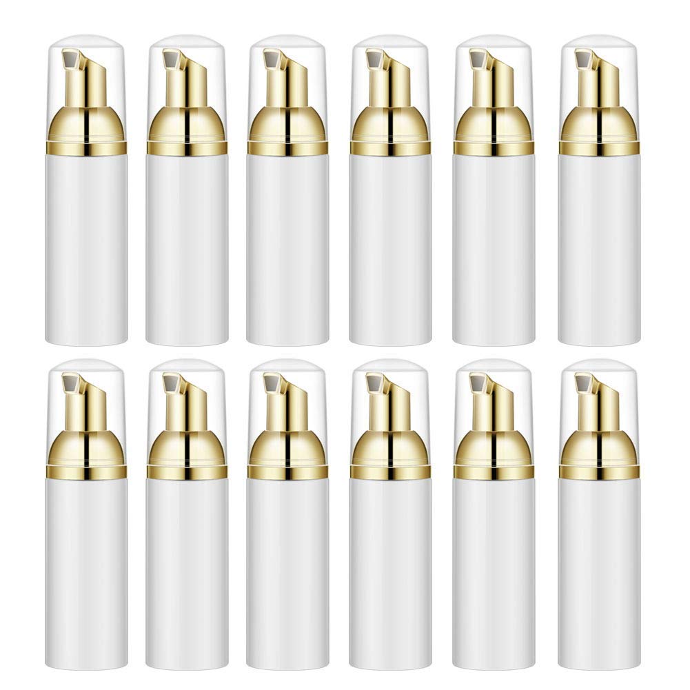 Ziiyoilh 50Ml Empty Bottles Travel Soap Bottles Plastic Foam Dispenser Bottles Foam Soap Pump Dispensers Cleaning,Travel 12Pcs