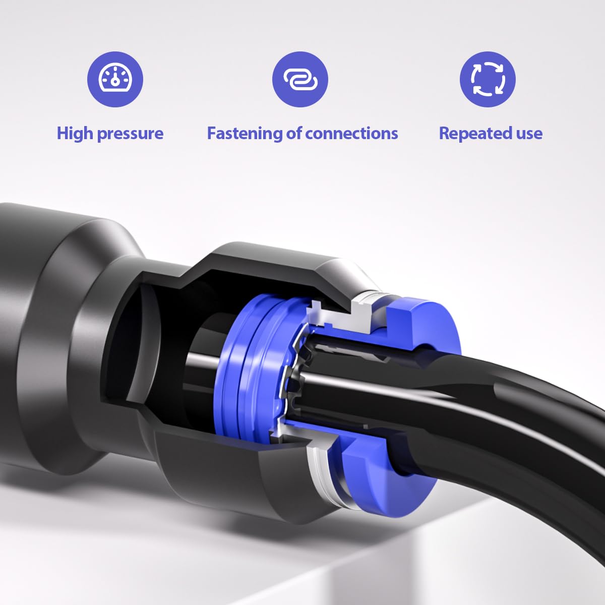 Pneumax Push-in-Stecker (gerade) Für 6 Mm Schläuche – Für Pneumatik Oder Flüssigkeiten, MPN PUC0600 Pneumax Push-in-Stecker (gerade) Für 6 Mm Schläuche – Für Pneumatik Oder Flüssigkeiten, MPN PUC0600