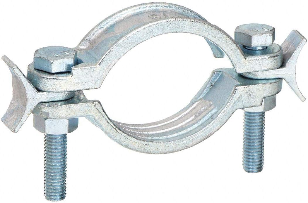 Hose Clamp: Zinc-Plated Steel Band, Smooth, External Hex, 2 1/2 in “ 2 3/4 in Dia., 3LZ31, 3LZ31