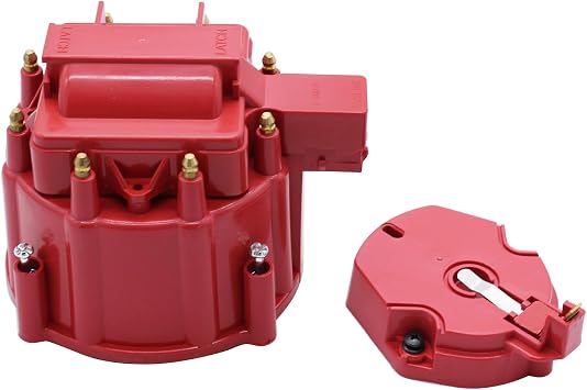 Performance Red Male HEI Large Distributor Cap Rotor Kit For SBC BBC 305 327 350 396 454