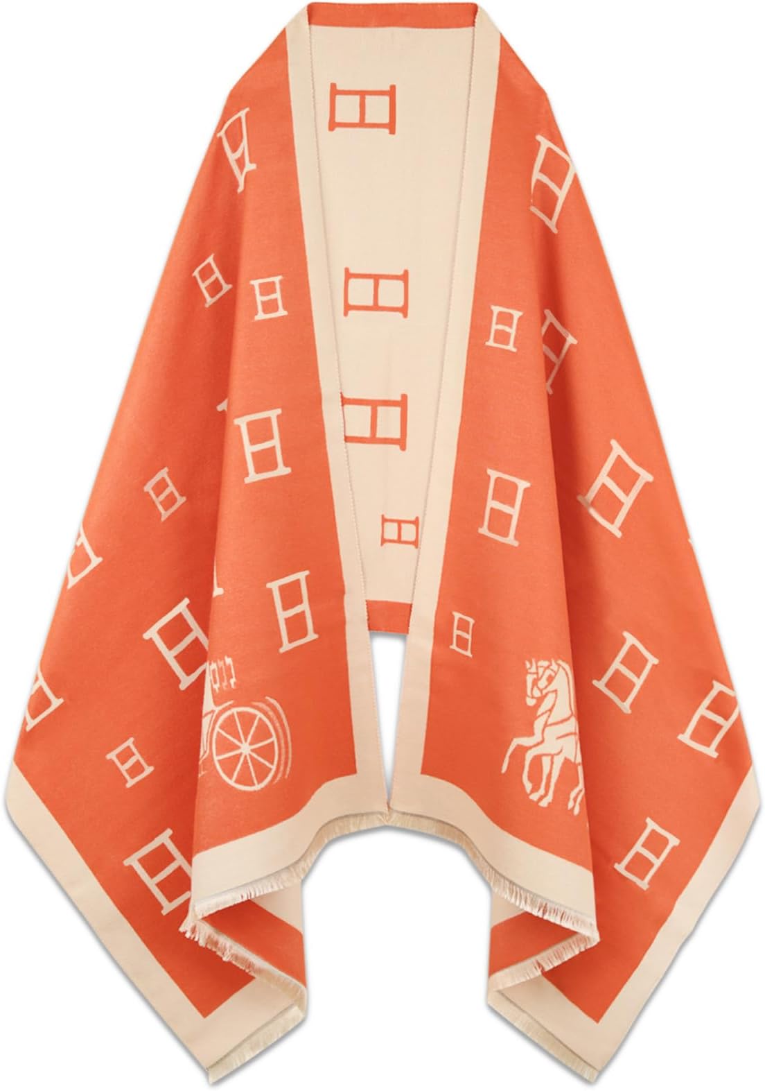 Scarfs for Women Pashmina Silky Shawl Wrap for Evening Dressing Blanket Open Front Poncho Cape