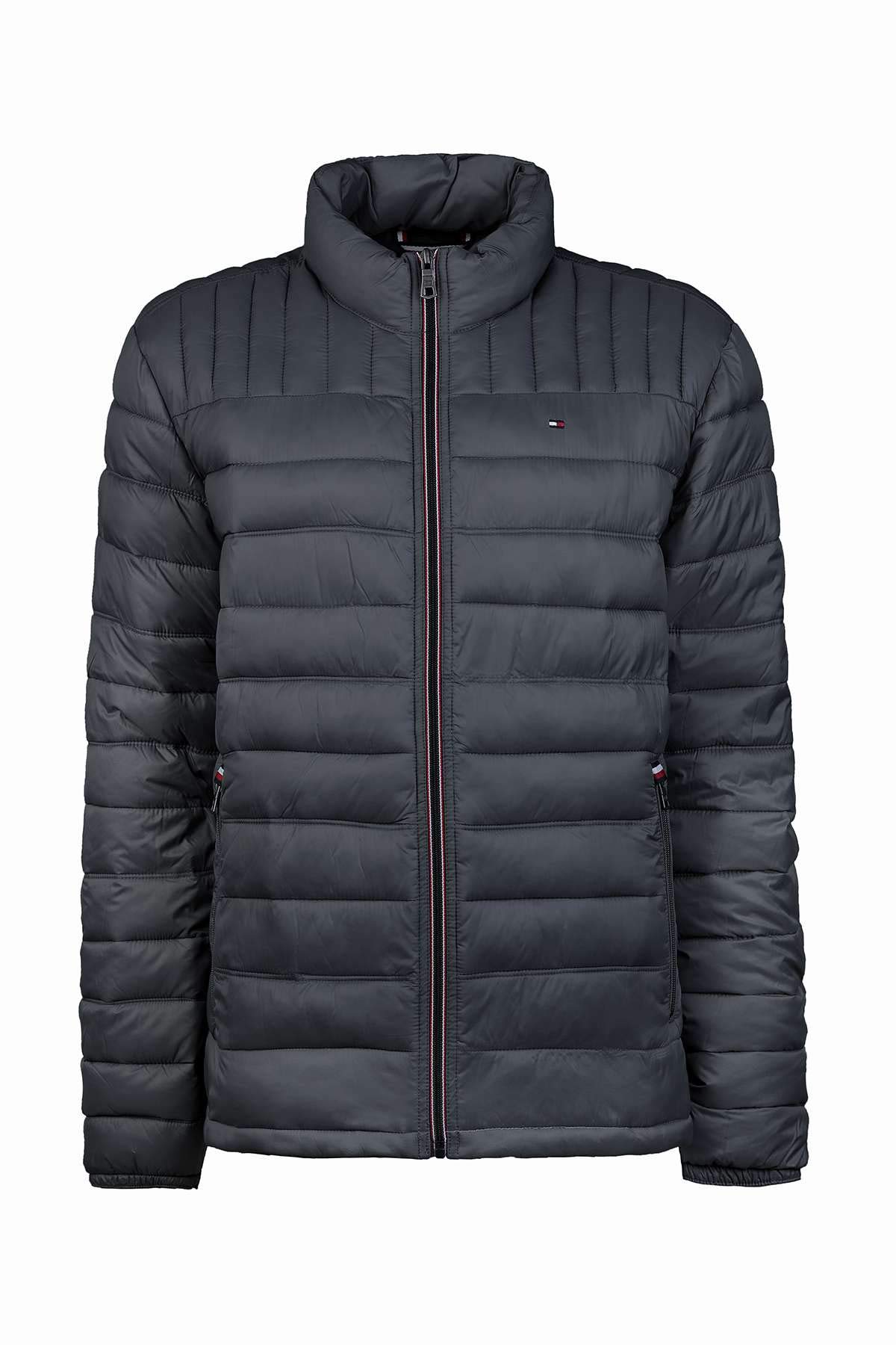 Tommy Hilfiger Men's Water Resistant Ultra Loft Down Alternative Puffer Jacket Coat, Charcoal, M