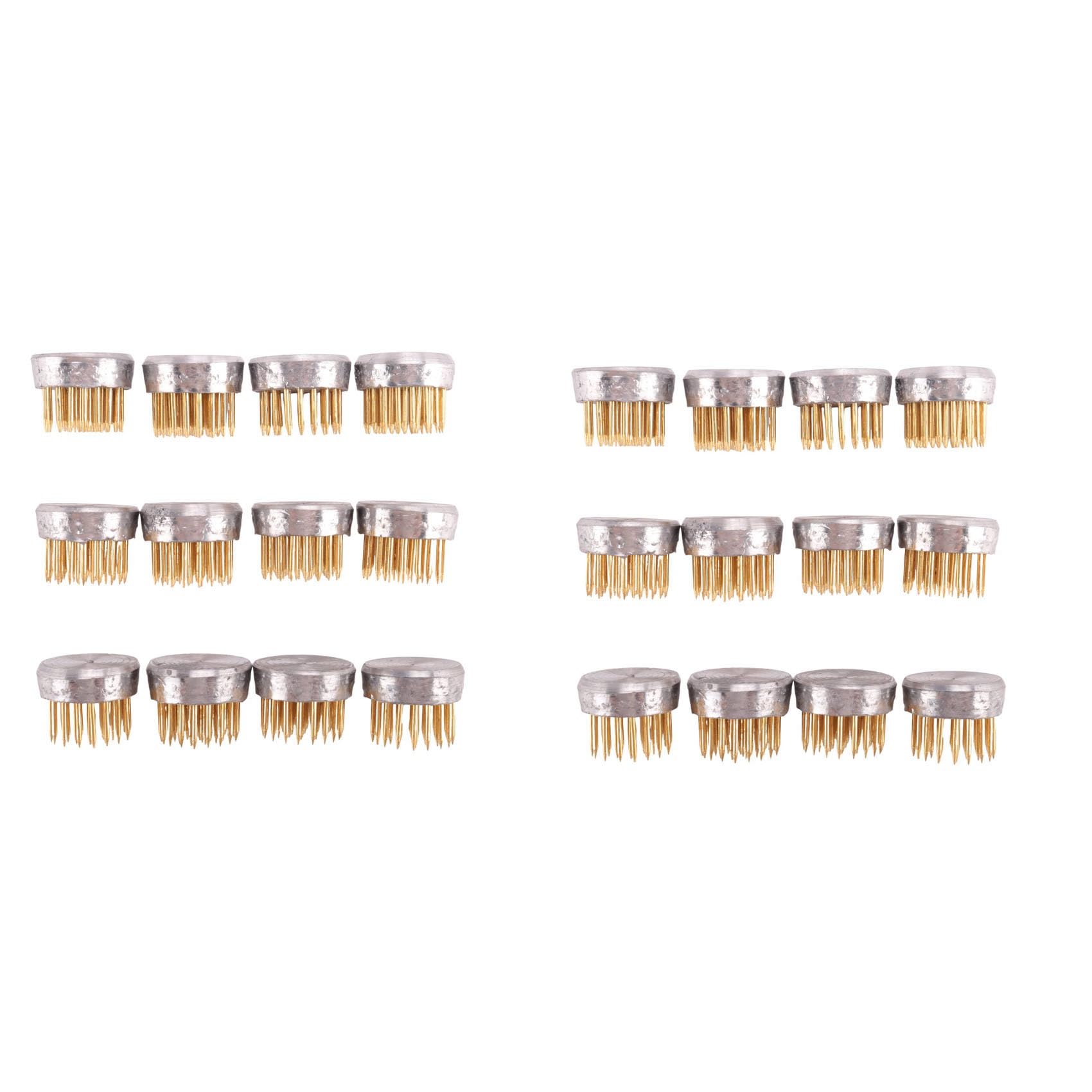 Jnchdghwa As Shown 24 Pack Flower Frogs Holder, Kenzans Round Flower Arranger Mini Floral Frogs Pins, 0.9 Inch Flower Pin Holder