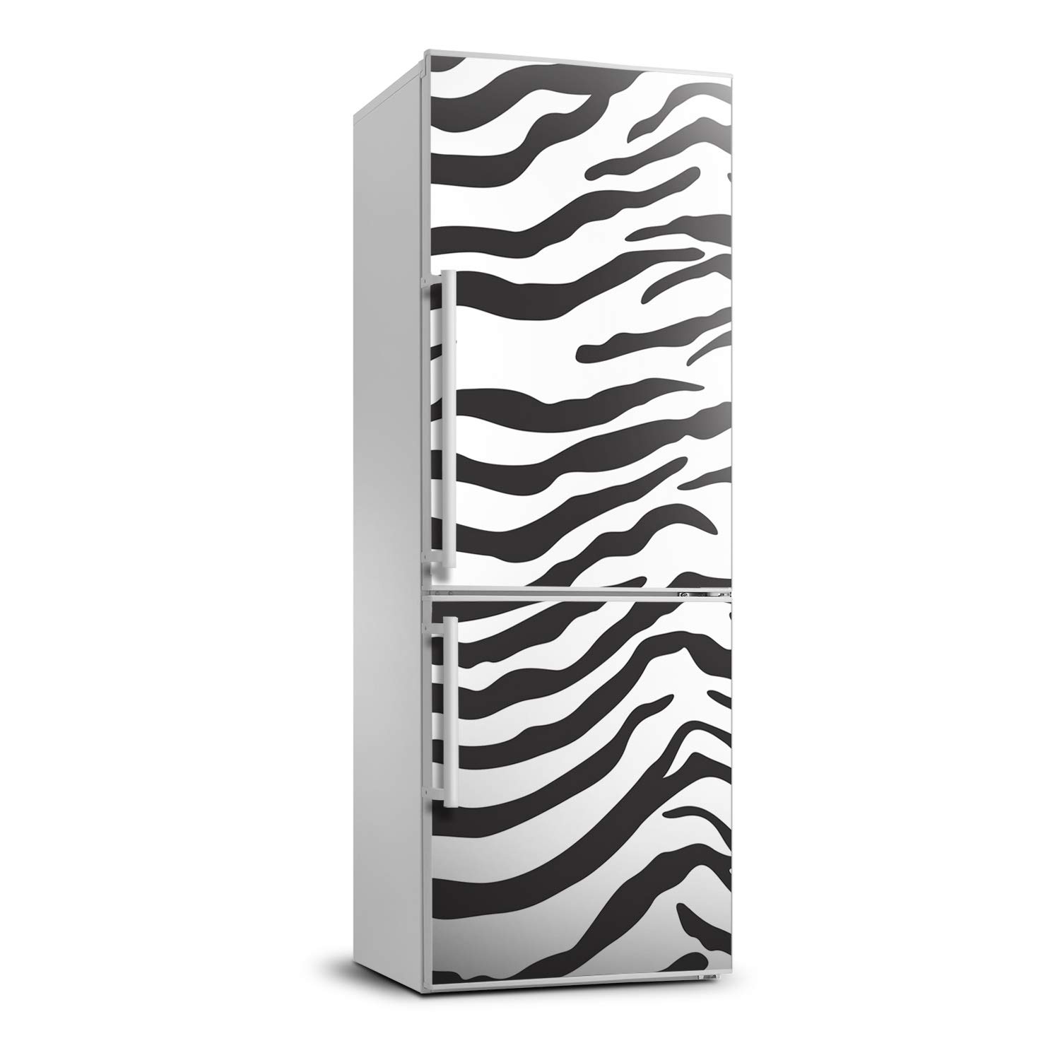 Película autoadhesiva 60x180 cm para refrigerador lavable y resistente con fondo de la cebra