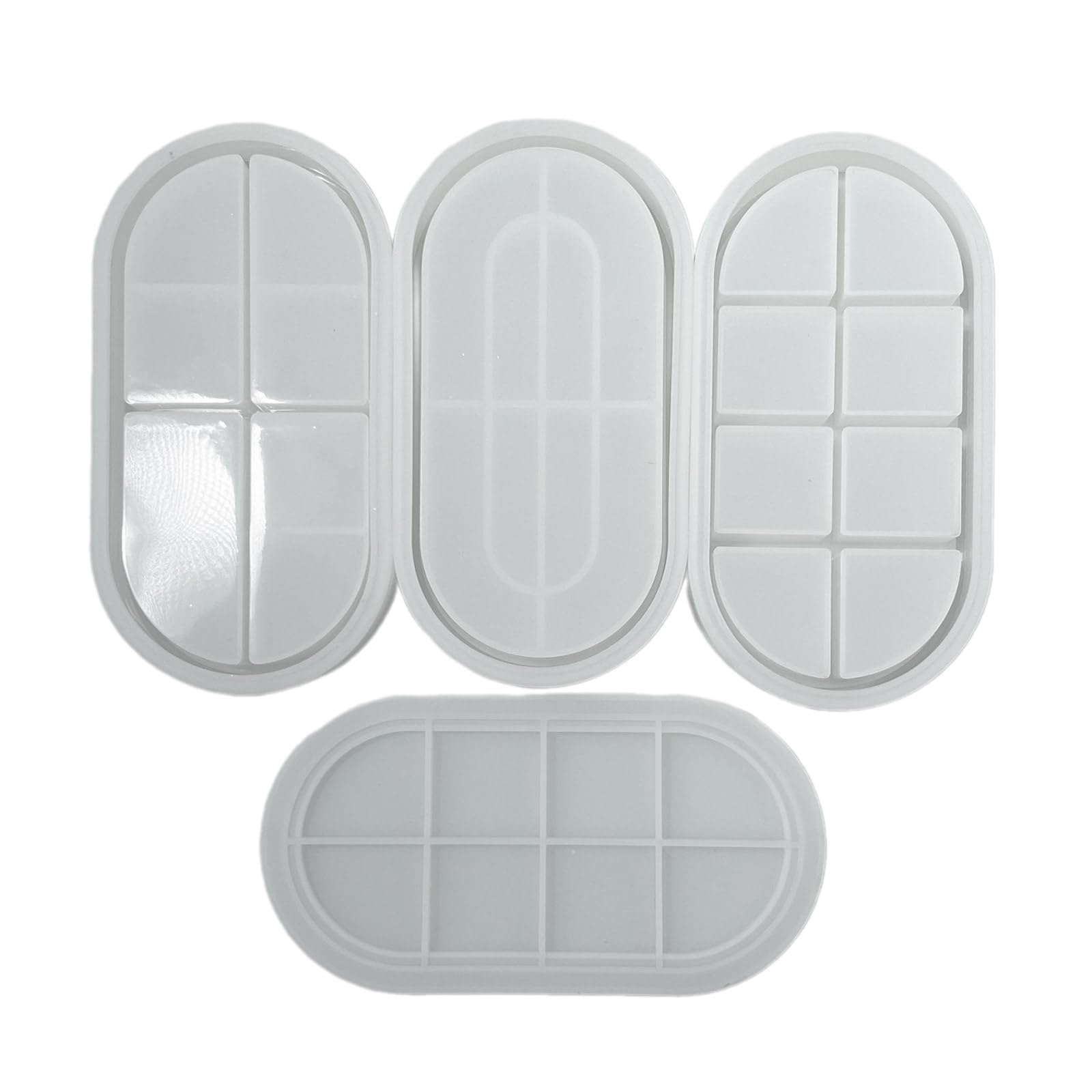 Stampo in resina epossidica a 3 strati per scatola di gioielli stampi per rossetto stampi in silicone per amanti del mestiere stampi in cristallo per resina epossidica