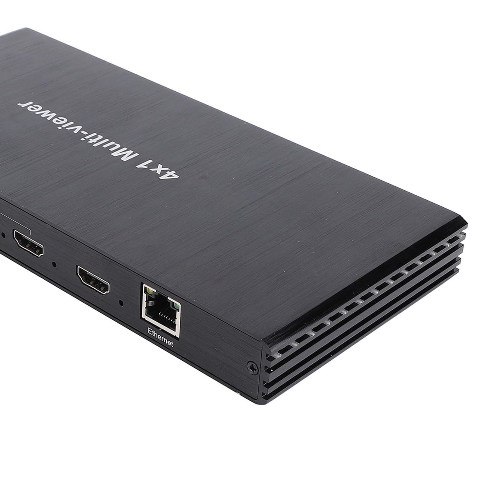 Conmutador Multivisor HDMI 4K 4x1, Conmutador Multivisor HDMI sin Interrupciones 4 en 1 Salida con Control Remoto IR, 1080p 60 Hz para Cámaras de Seguridad, HDTV, PC, Proyectores