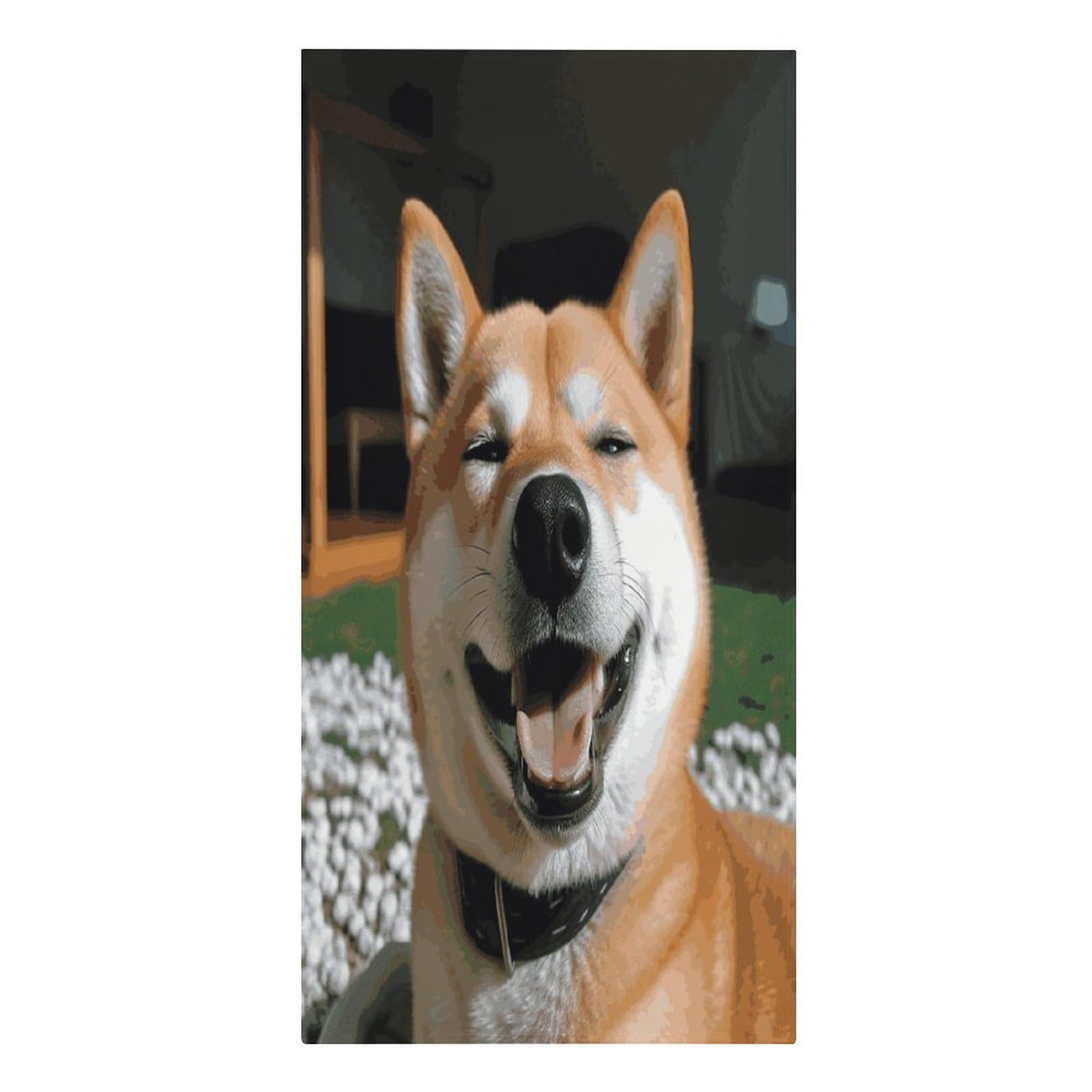 Adfgyerh Women's Style Shiba Inu Smile Tongue Out Microfiber Sand Free Towels Large Quick-Dry. Beach Towel For Swimming Pool Camping Beach .Beach Accessories， They Are Essential Accessories For Adults, And Men, Vacat