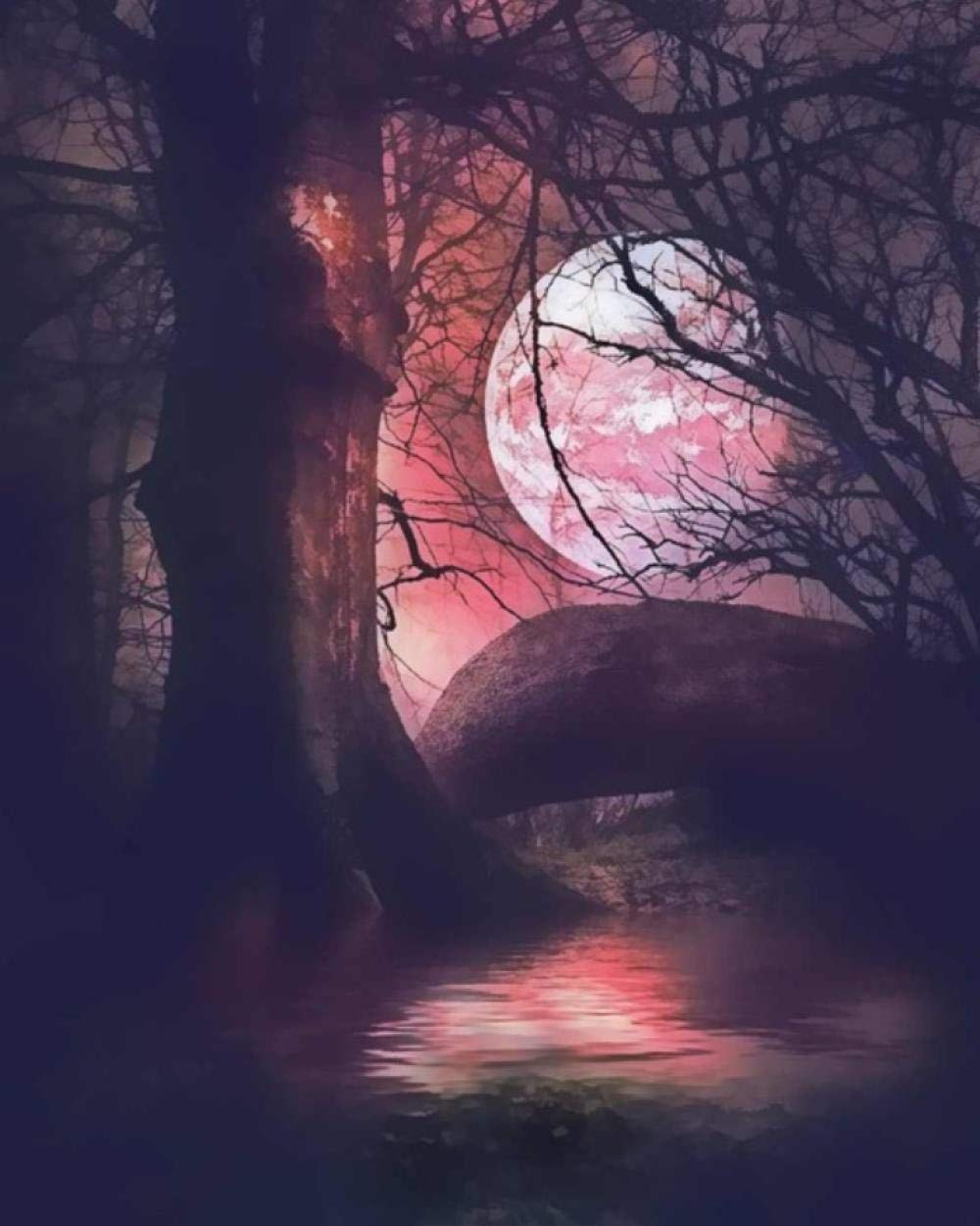 Peinture par numéros paysage pour salon et activité détente maison